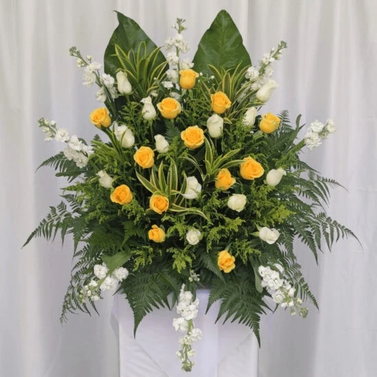 Sympathy Flowers Singapore - Free Same Day Delivery 35 Peacefully 1