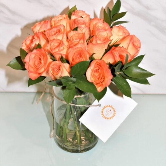 Sympathy Flowers Singapore - Free Same Day Delivery 38 Pure RoseOrange