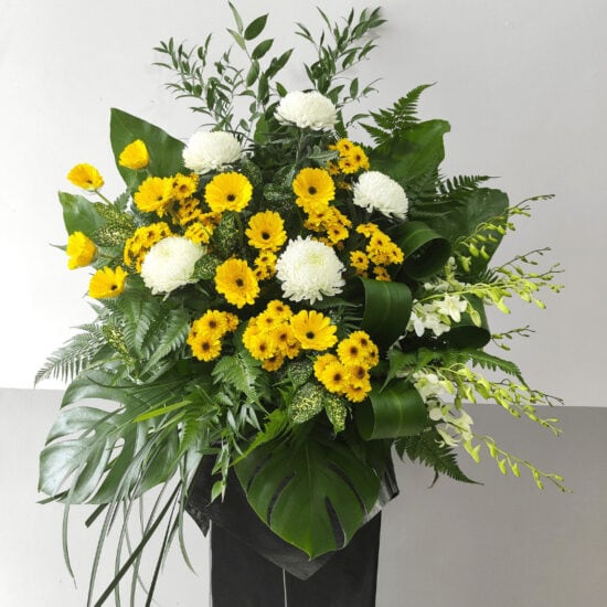 Sympathy Flowers Singapore - Free Same Day Delivery 40 Love Respect 1