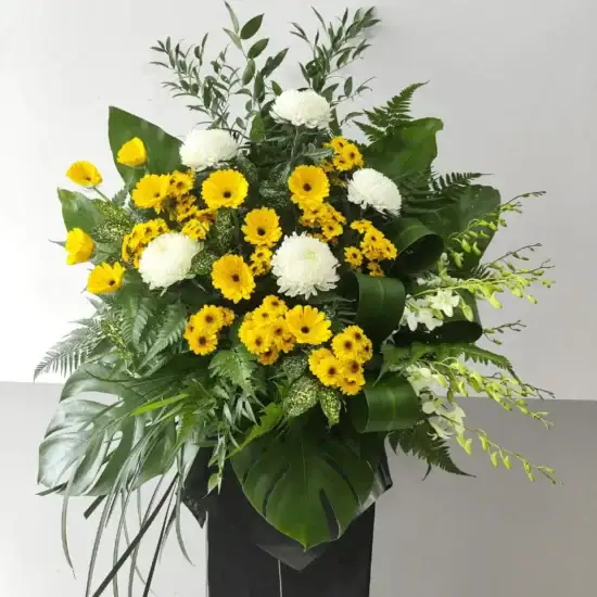 Sympathy Flowers Singapore - Free Same Day Delivery 40 Love Respect 1