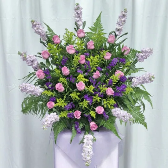 Sympathy Flowers Singapore - Free Same Day Delivery 61 Purple Star 1