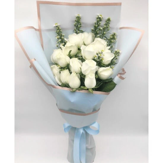 Sympathy Flowers Singapore - Free Same Day Delivery 55 Faith Bouquet 1