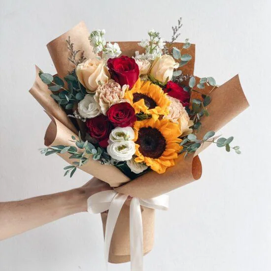 Home 27 Flower Bouquet Delivery Singapore Sunflower Red Rose