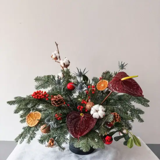 Christmas Floral Centerpiece - Singapore Flowers