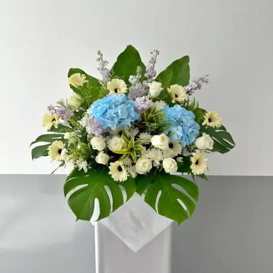 Sympathy Flowers Singapore - Free Same Day Delivery 18 Eternal Spring Wreath